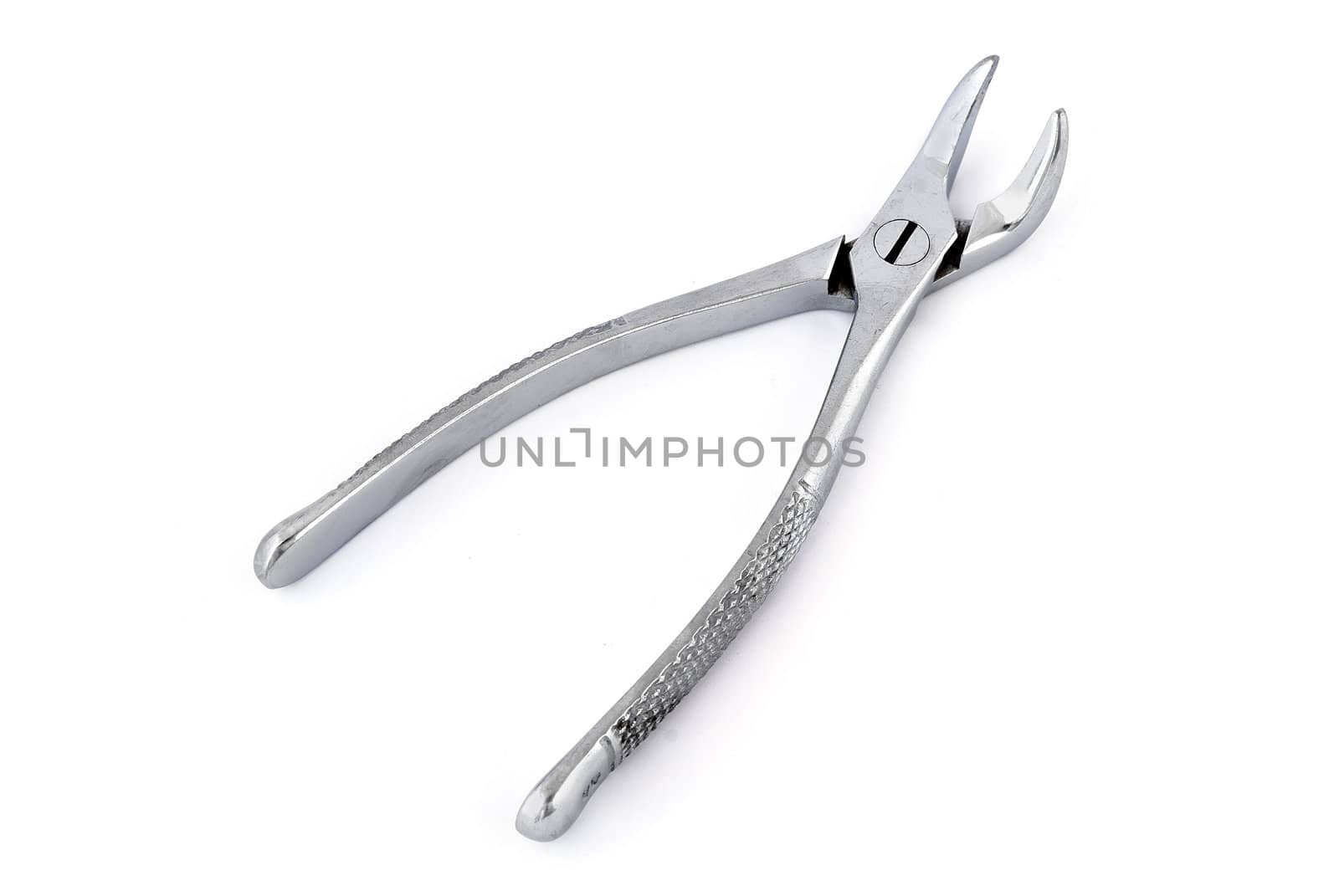 dental pliers on a white background