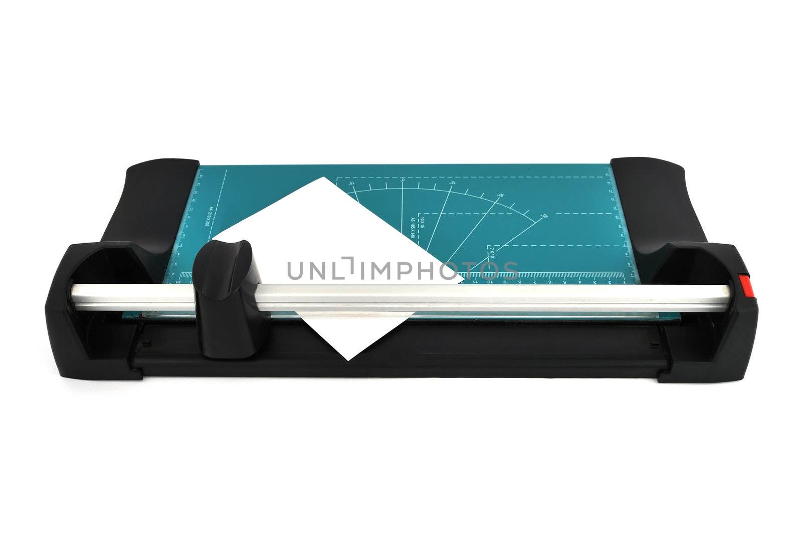 paper cutter on a white background