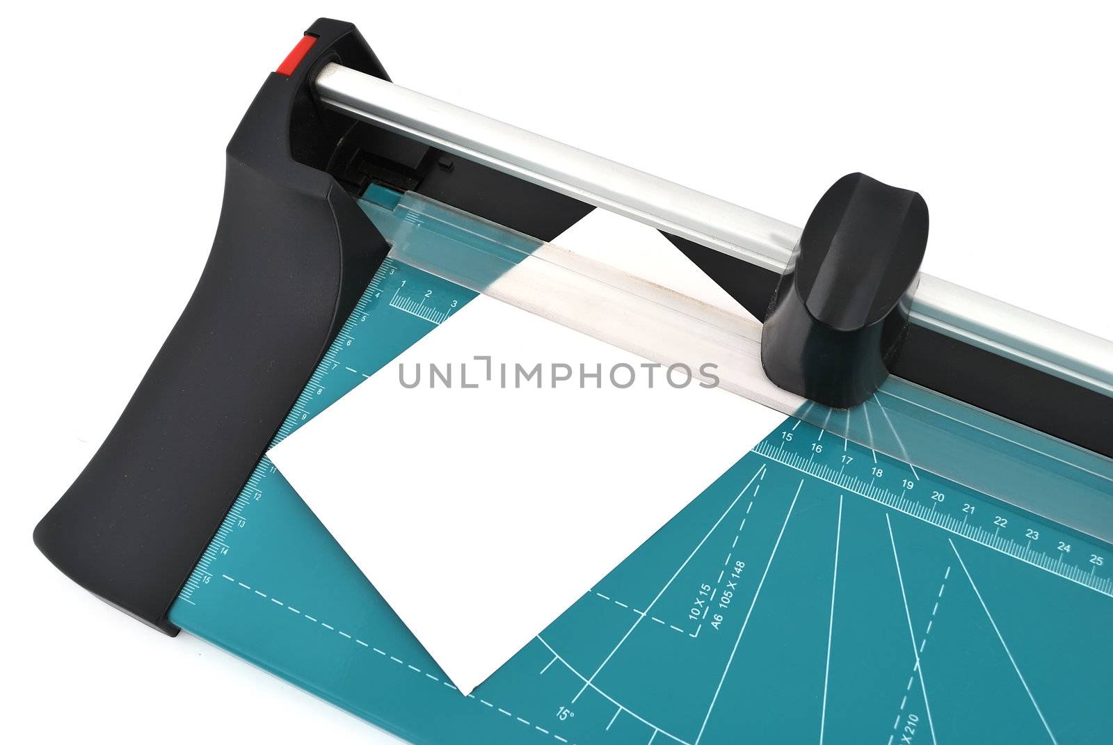 paper cutter on a white background