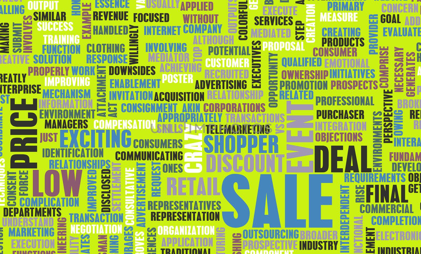 Sale in a Store or Shopping Mall Concept