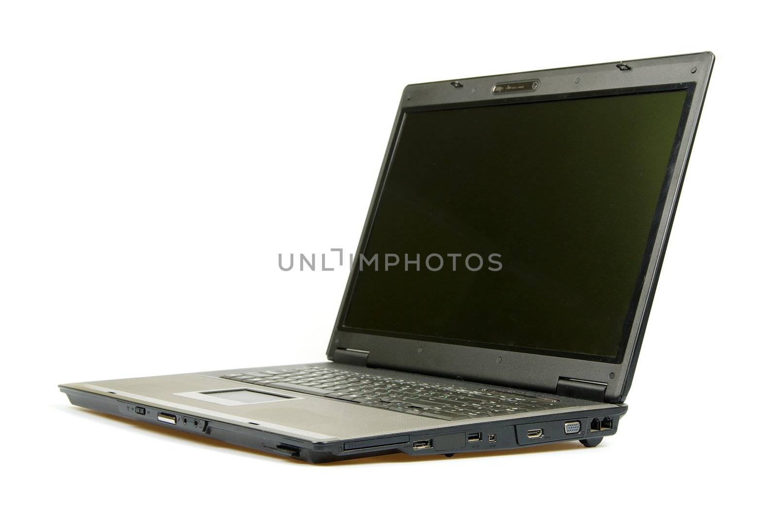 professional laptop isolated on white background 