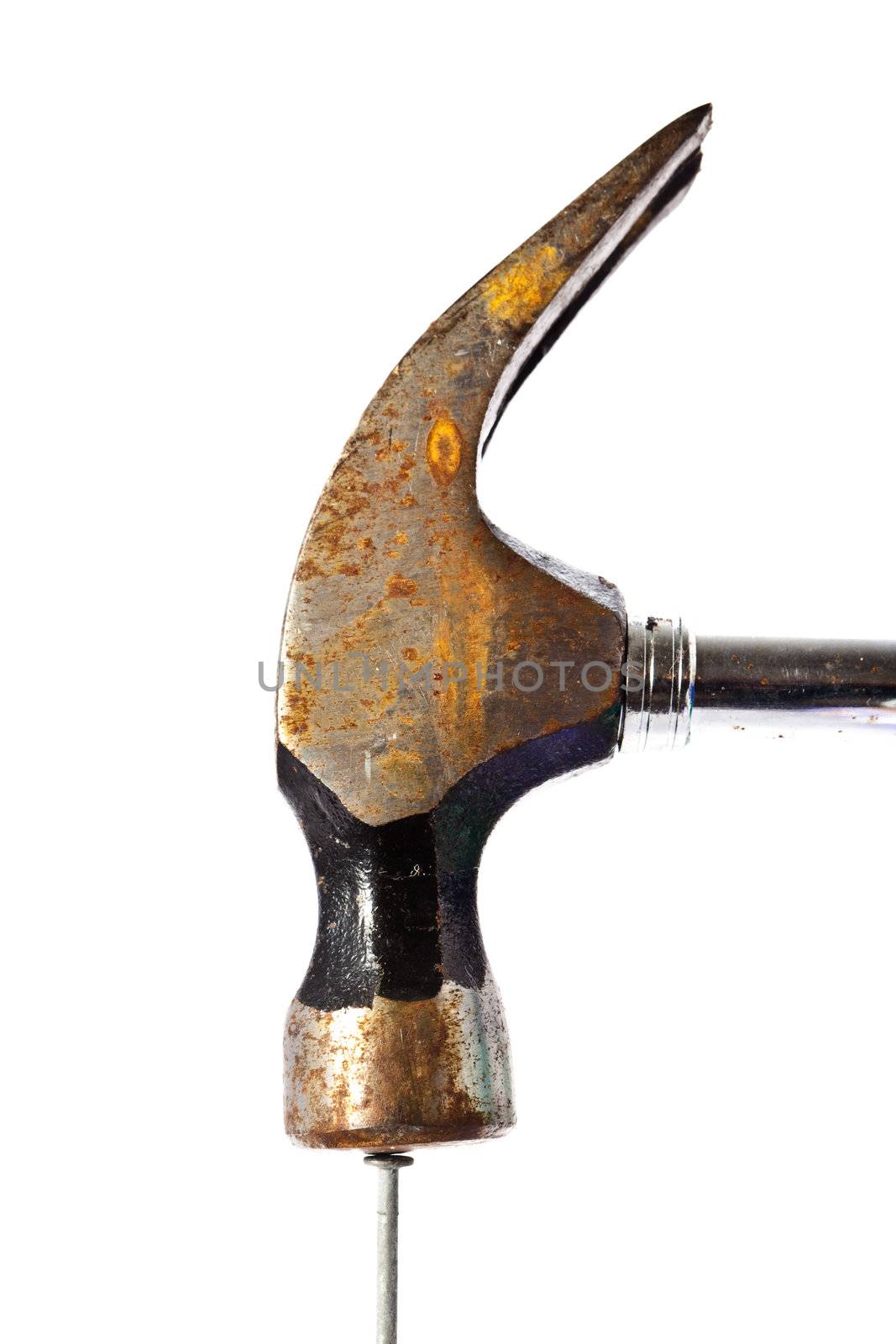 hammer hitting a nail
