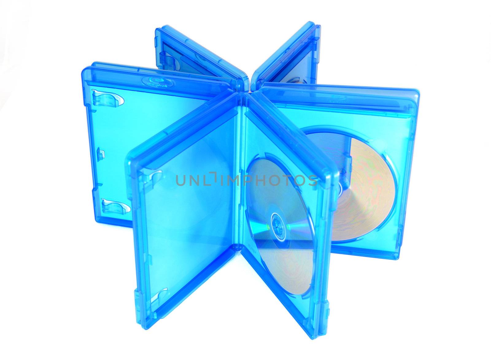 Blu Ray disc cases open by artofphoto