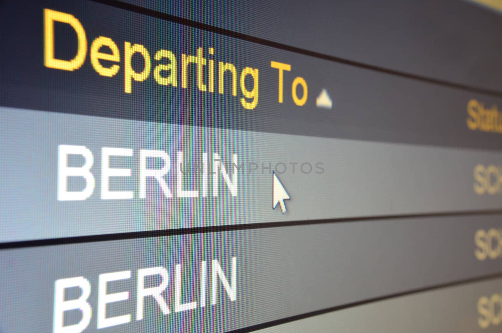 Flight departing to Berlin by artofphoto