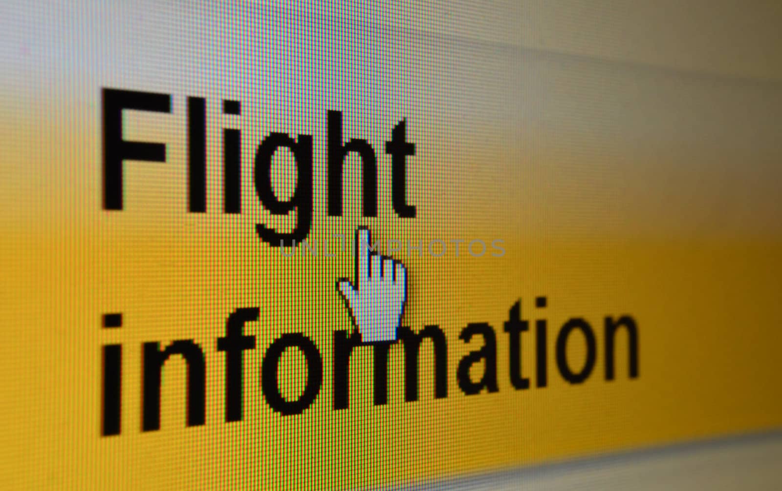 Flight information computer screen by artofphoto