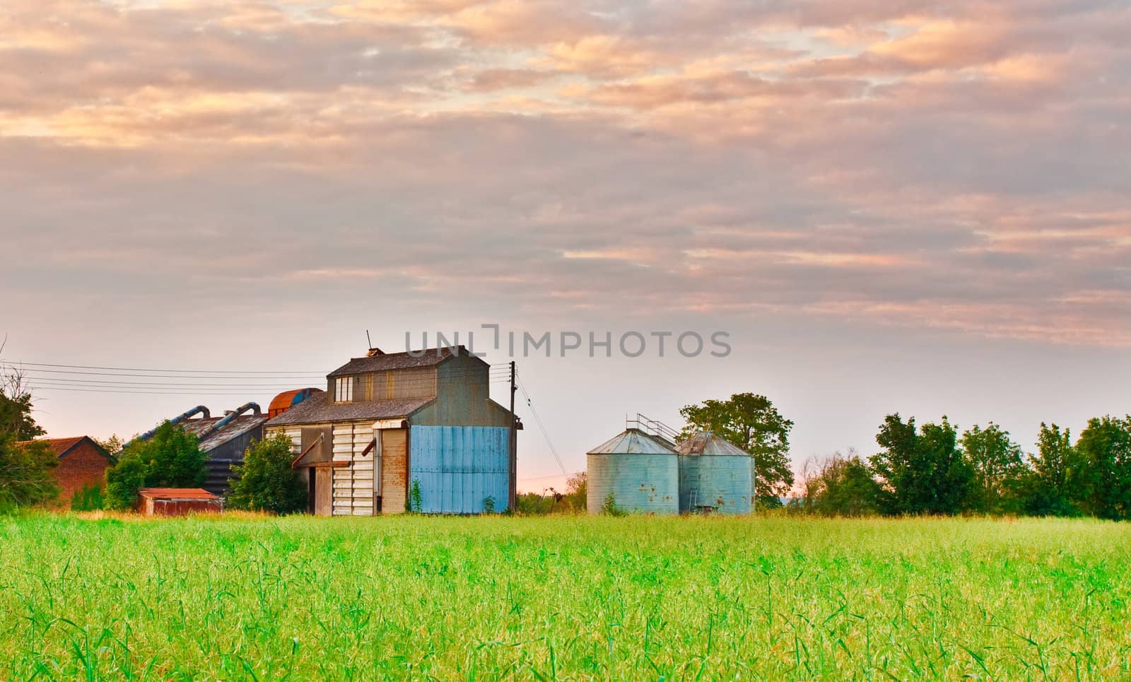 Farm buildings in rural Suffolk, England in summer 2011