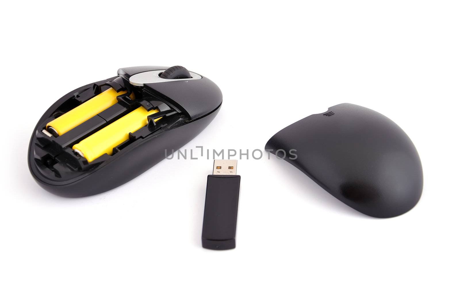 wireless mouse on a white background