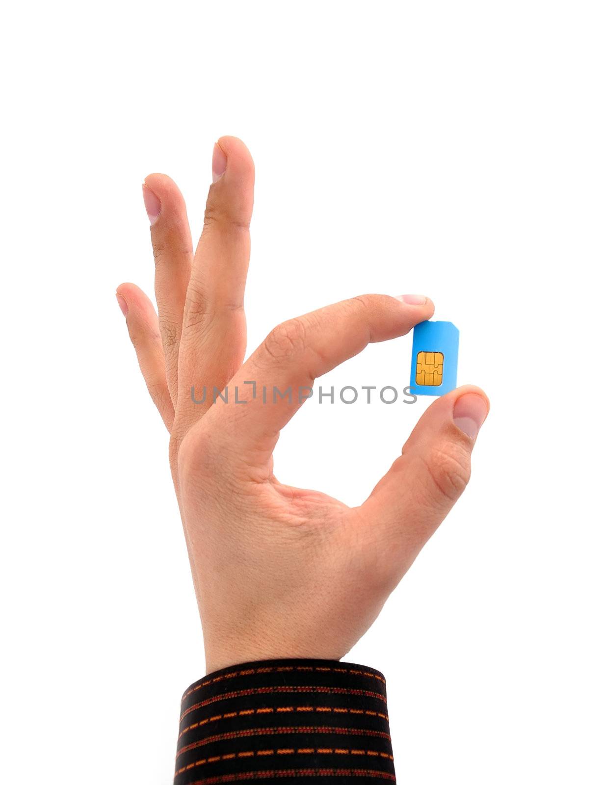 sim card in your hand by vetkit