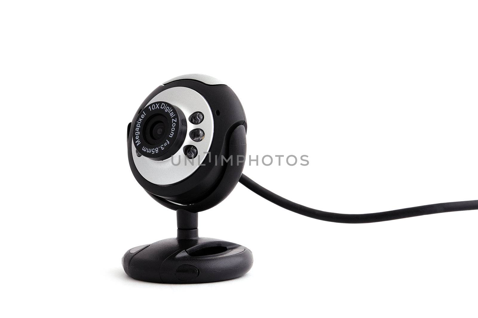 webcam stand on a white background