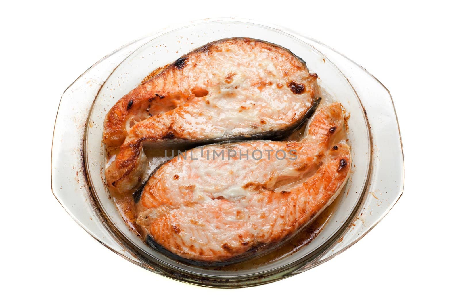 Healthy eating seafood - grilled salmon fish food