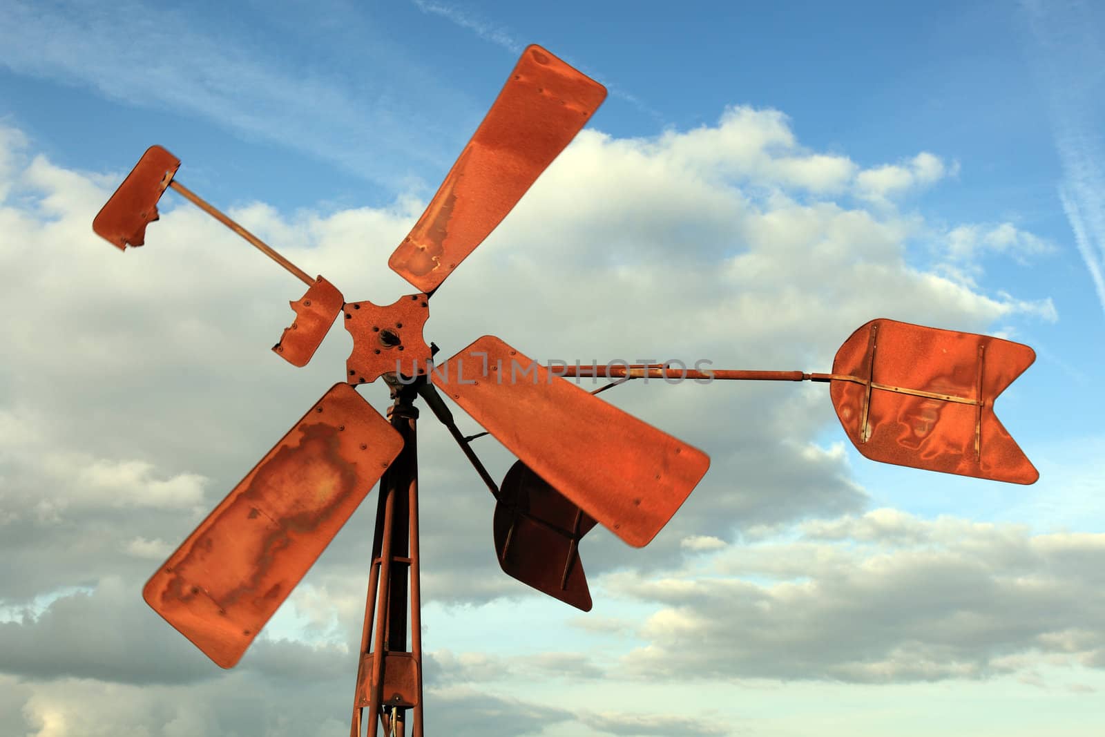 Broken and rusty windmill by ahavelaar