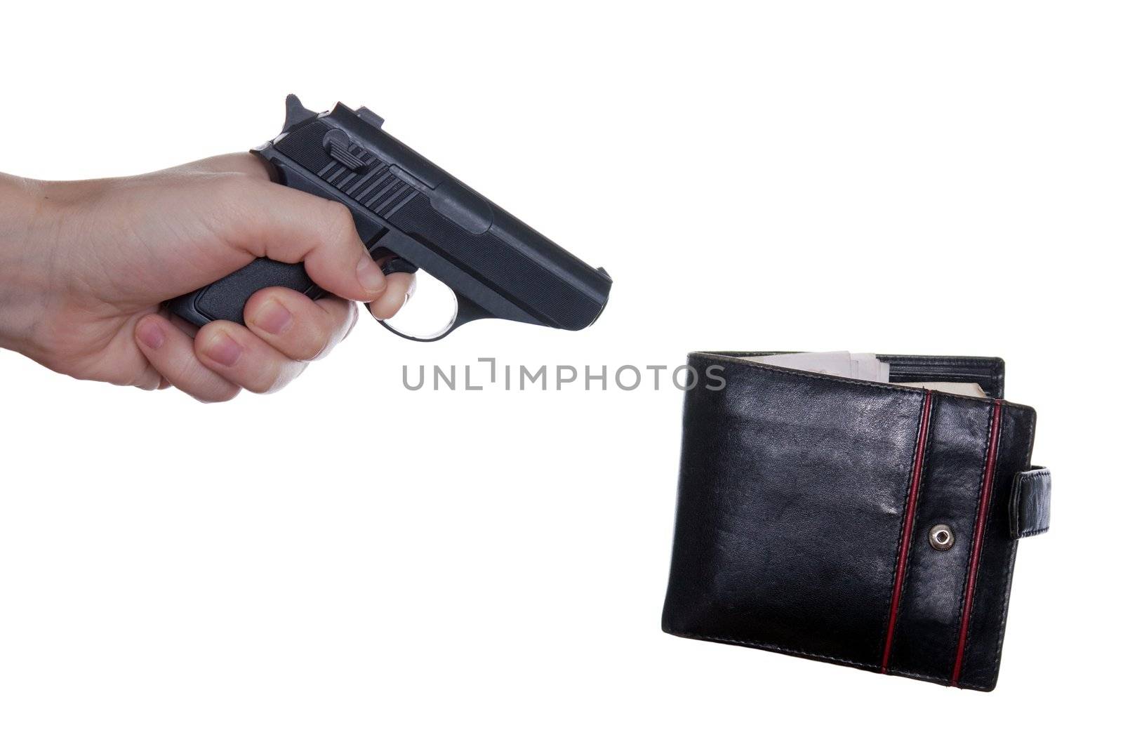 Gun aiming wallet by ia_64