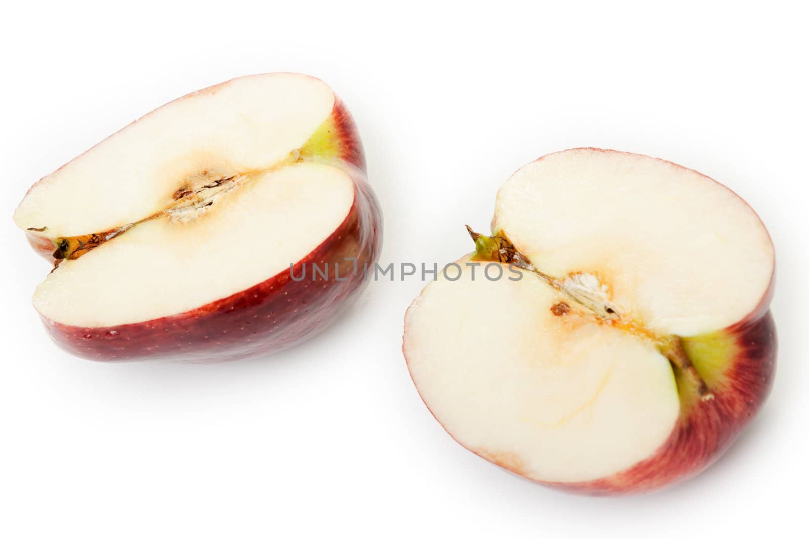Healthy eating apple fruit food isolated on white
