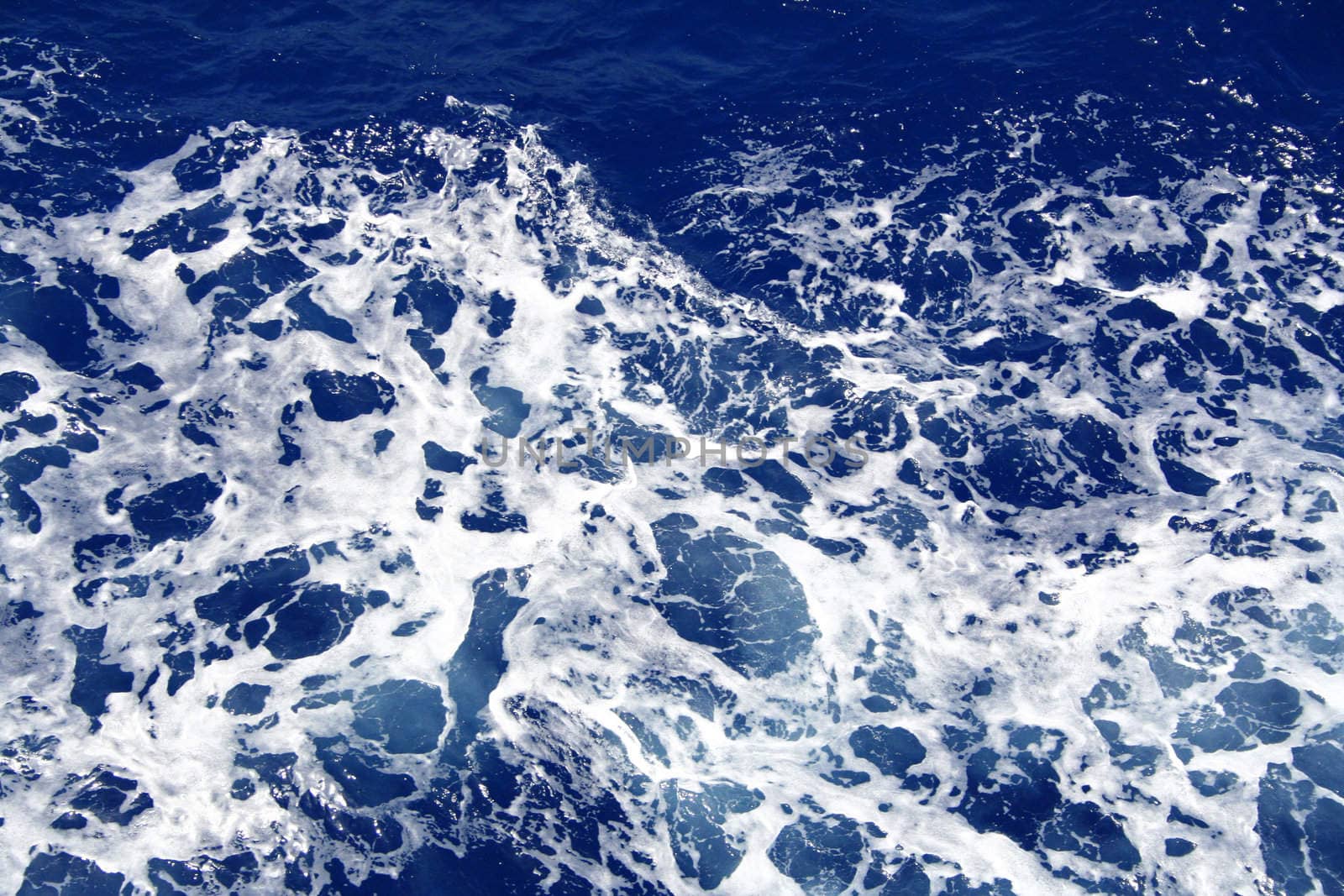 Dark blue sea water surface with ripple can use as background 
