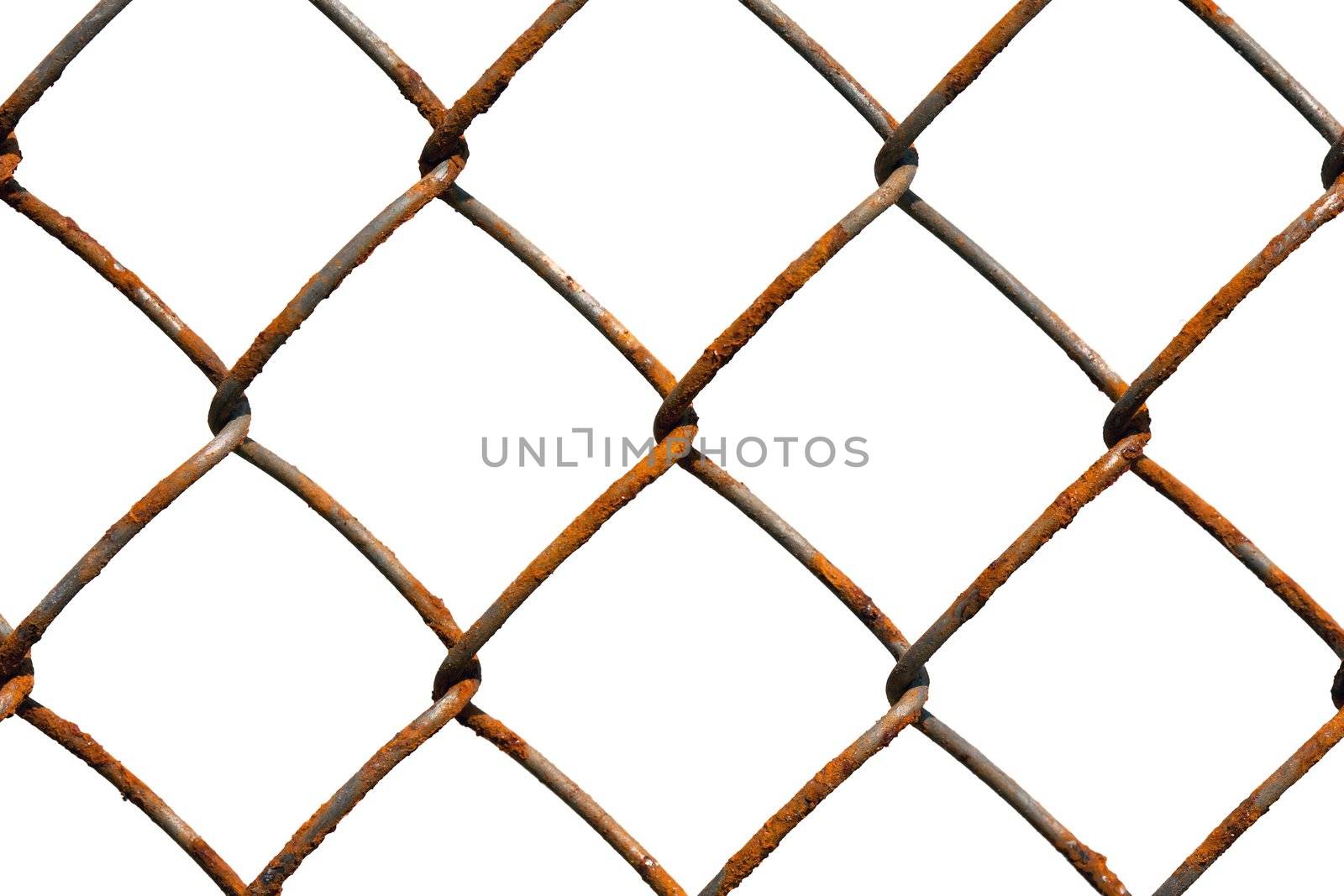 Metal wire fence protection chainlink background