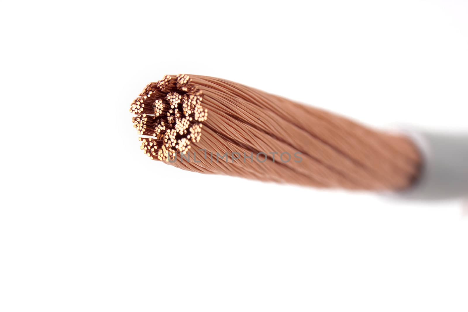 Power cable isolated on white background
