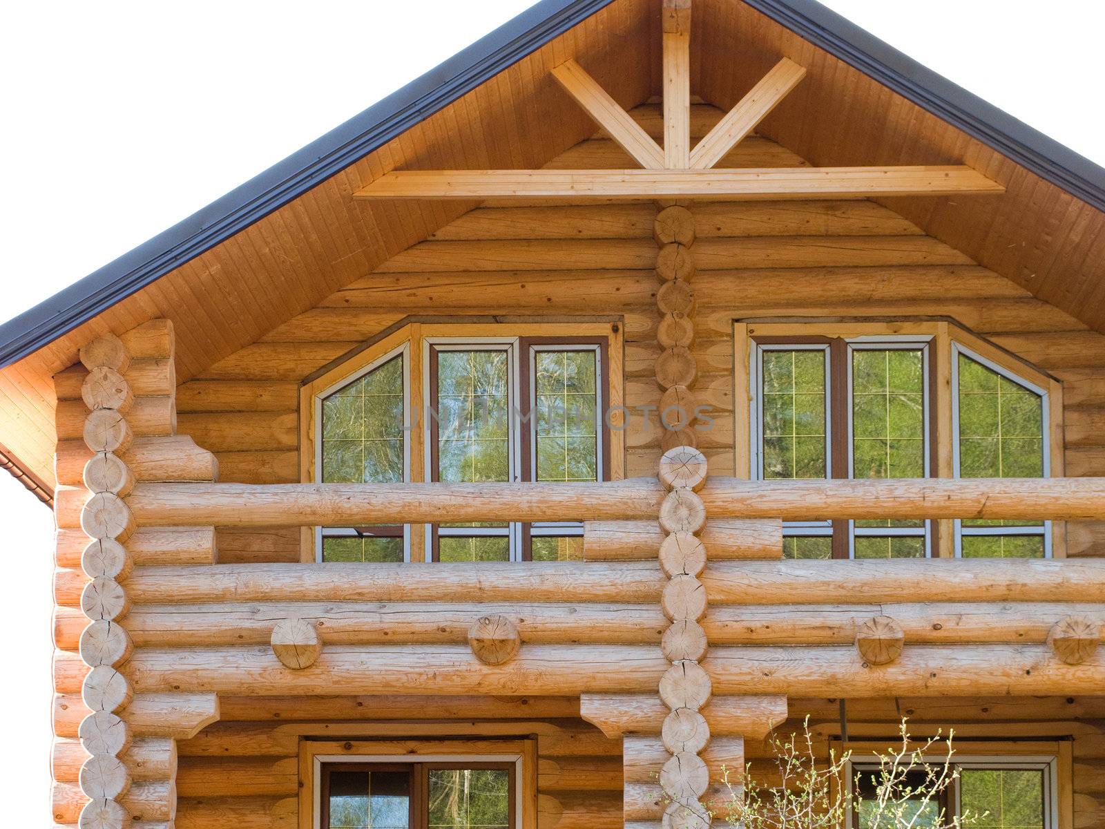 Log house structure wood building home exterior