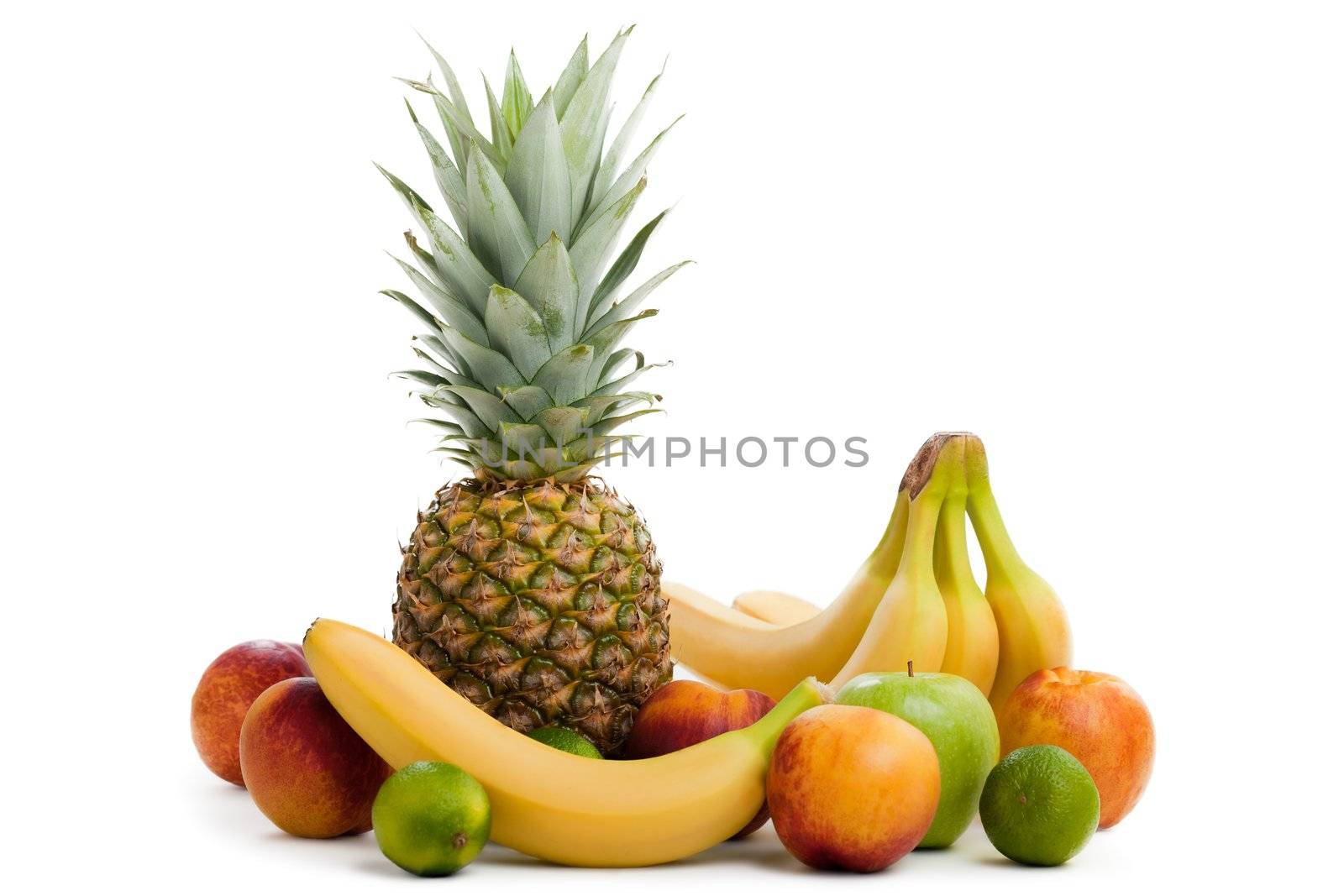 Healthy eating raw ripe tropical multi fruit food