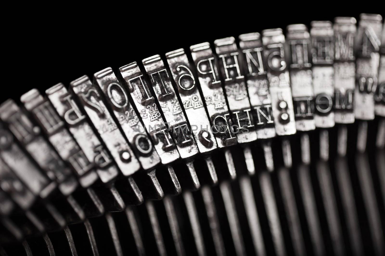 Typewriter letter typebar by ia_64