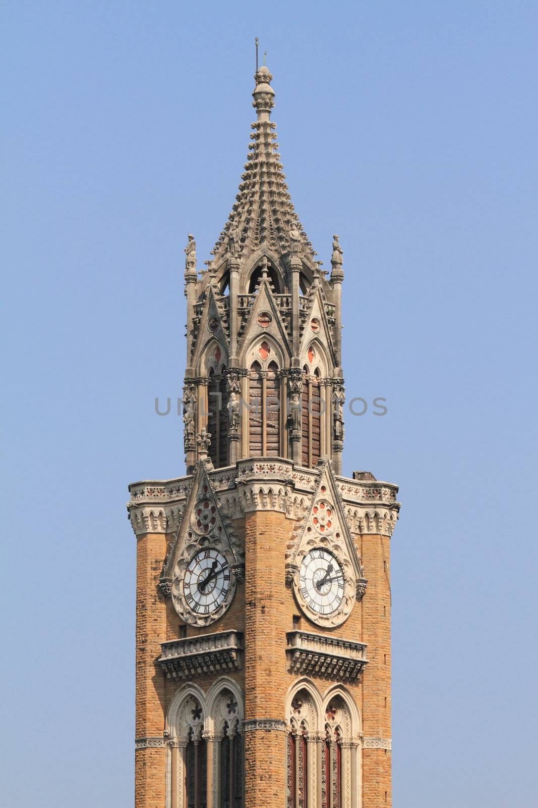 Rajabai Tower - historic clock tower, Bombay, India, Asia