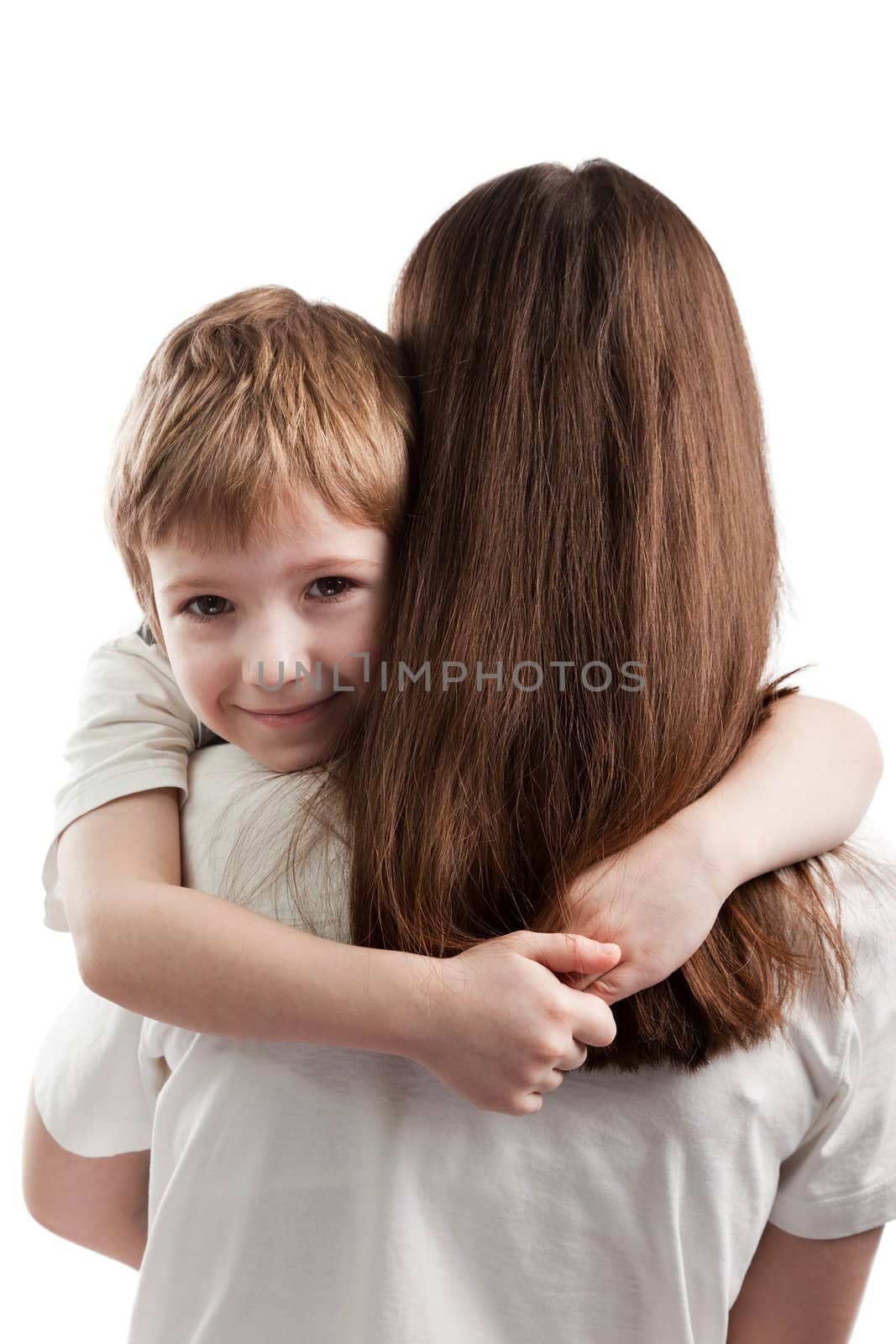 Mother and smiling little child - family happiness