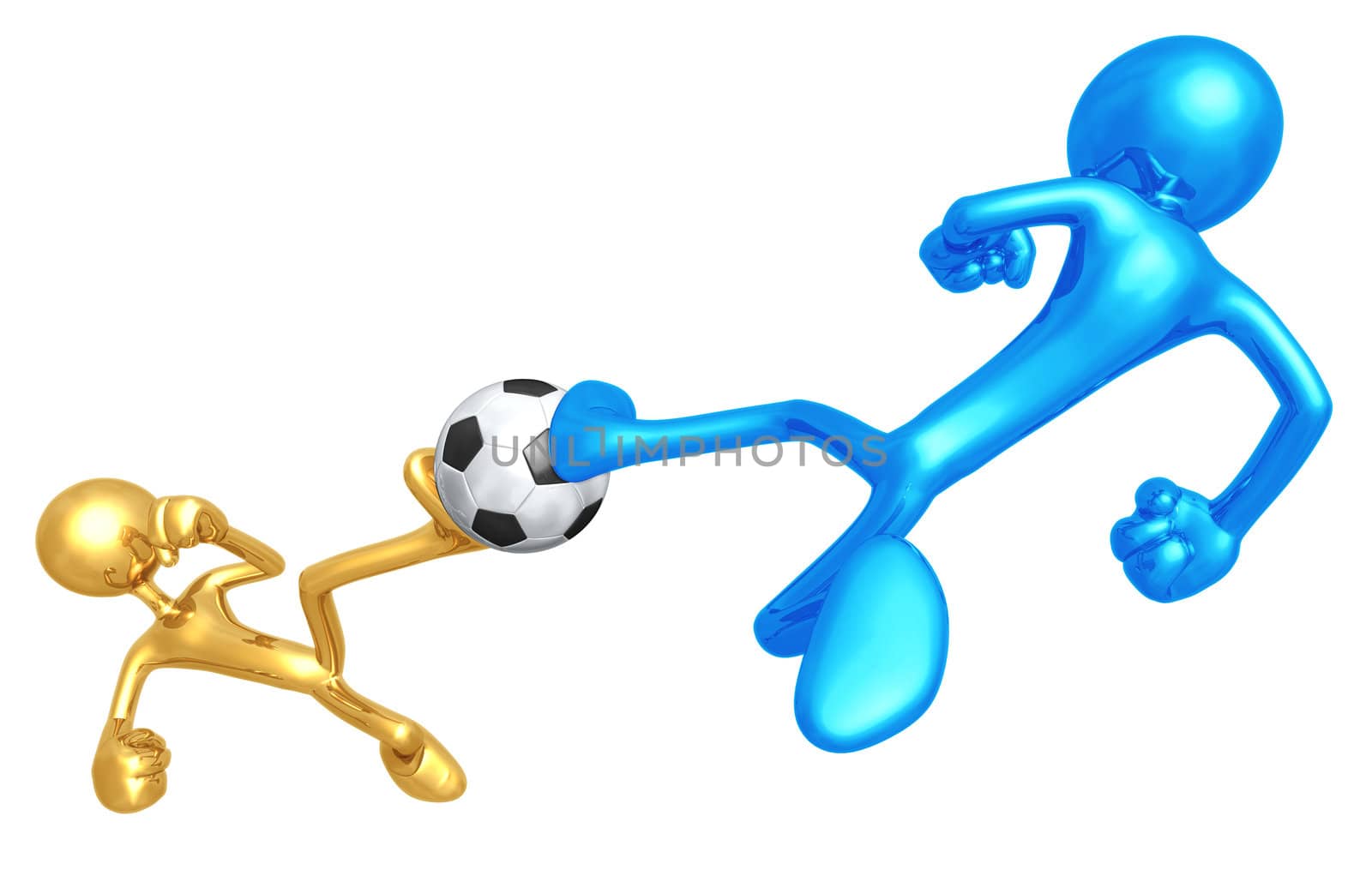 Soccer Football Dueling Kick by LuMaxArt