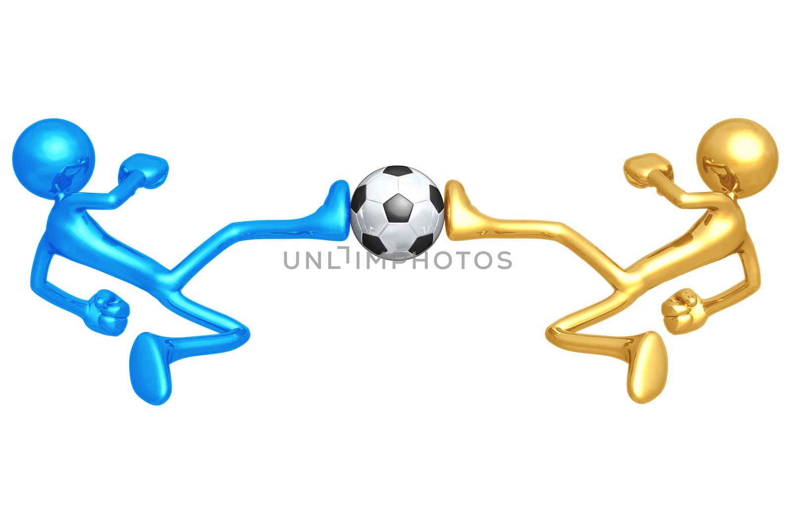 Soccer Football Dueling Kick by LuMaxArt