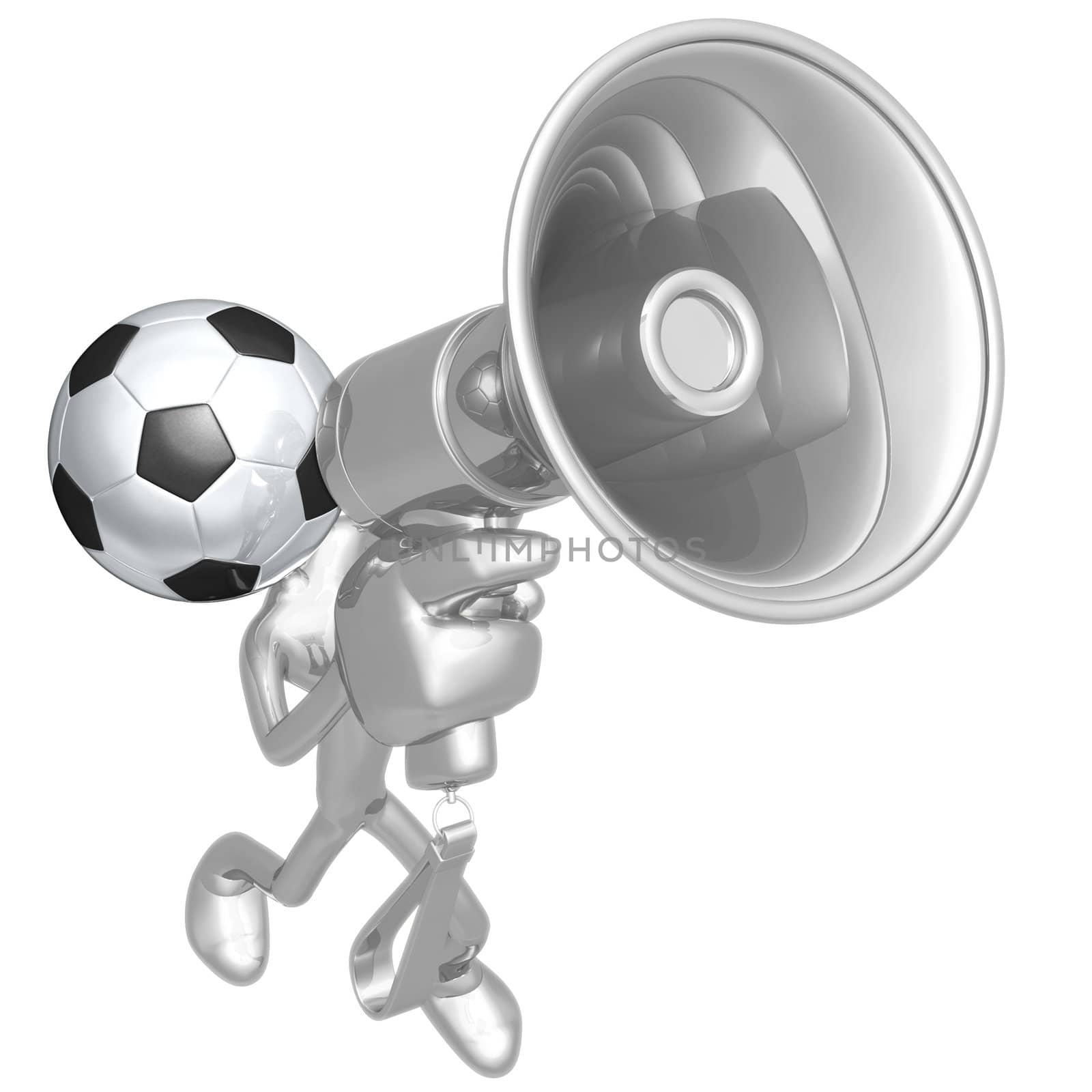 Soccer Football Megaphone by LuMaxArt