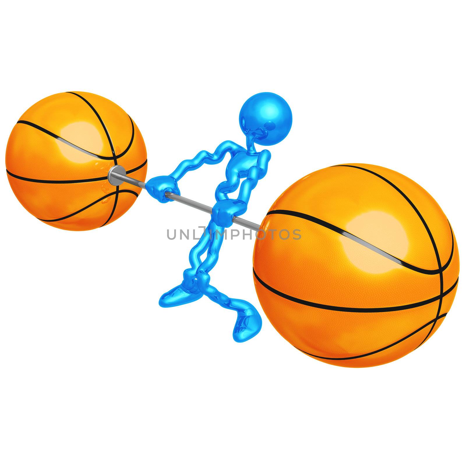 Basketball Weight Training by LuMaxArt