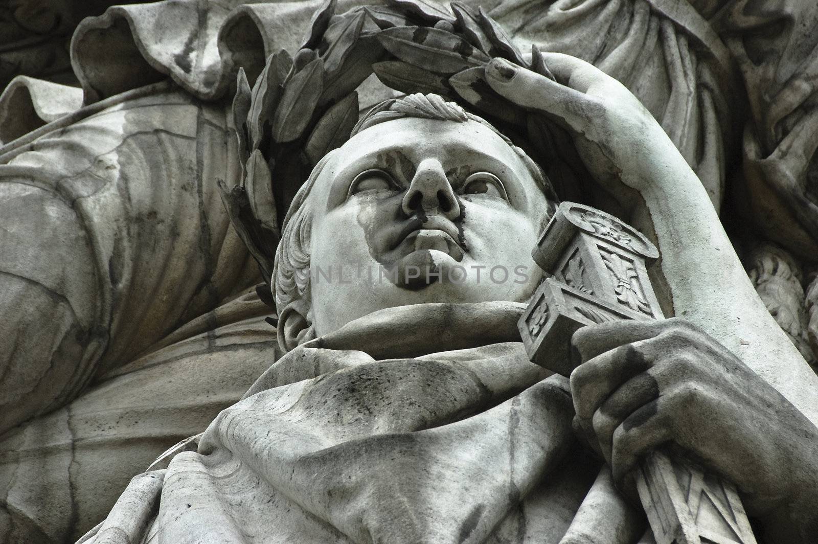 Detail of Arc de Triomphe high-relief, Triumph of Napoleon