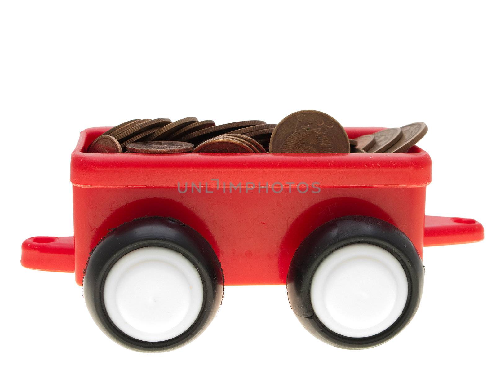 Currency coin truck car - finance wealth growth