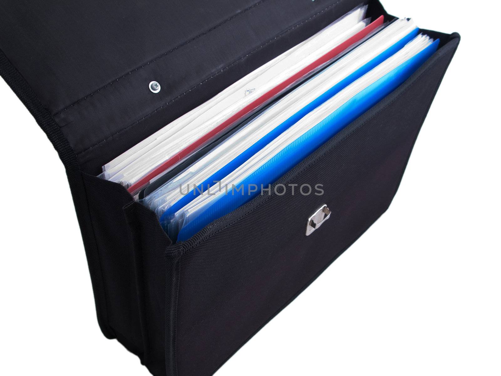 Business luggage briefcase or suitcase isolated