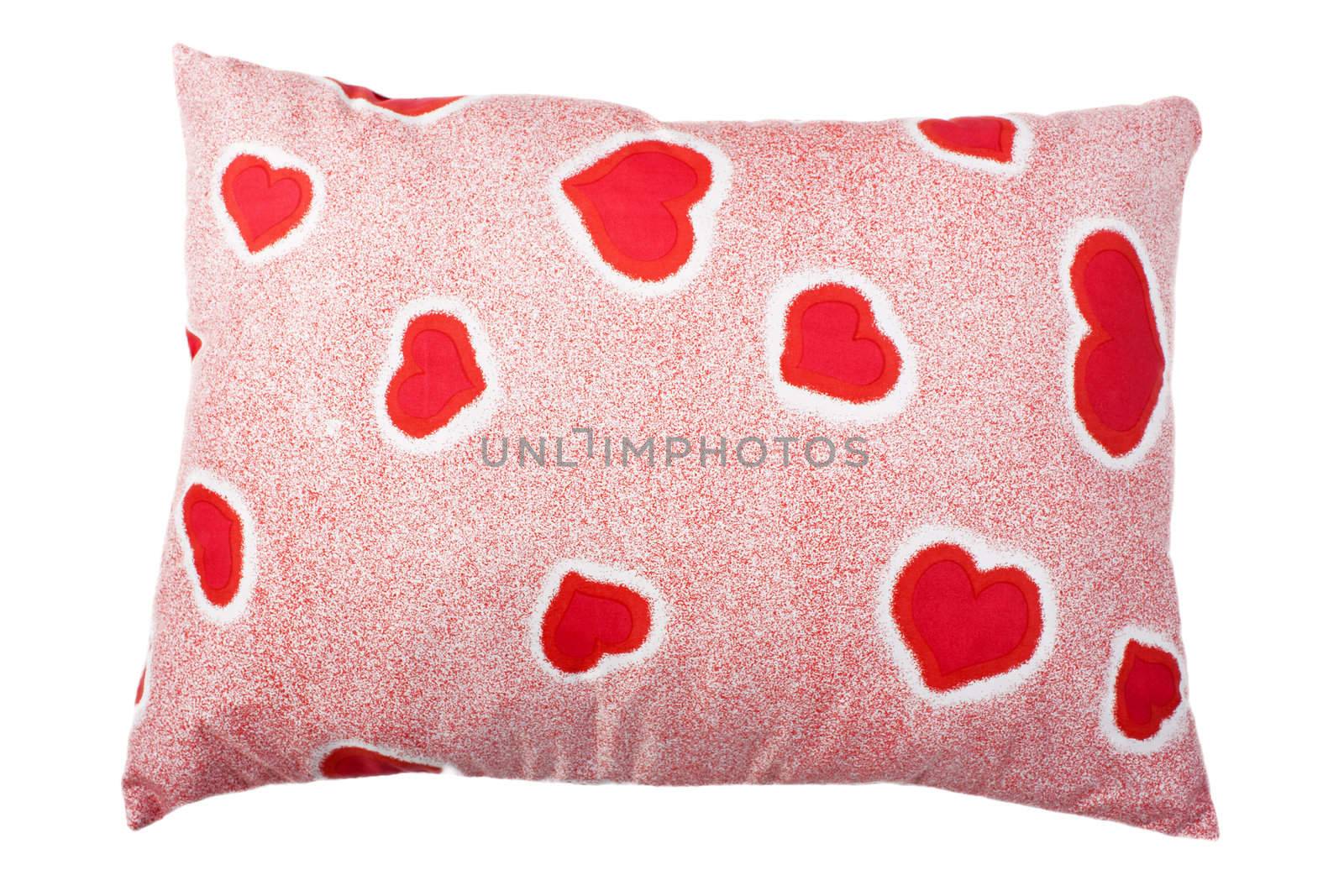 Valentines day red love heart comfortable pillow