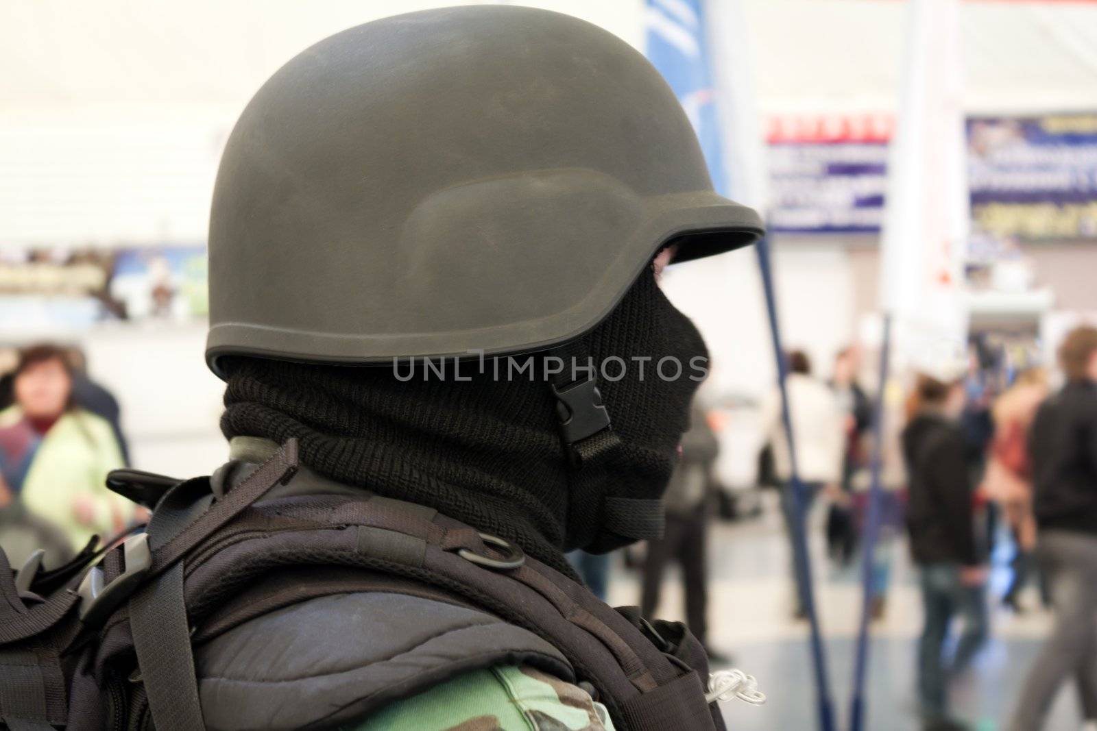 Military army force - war armed men helmet uniform