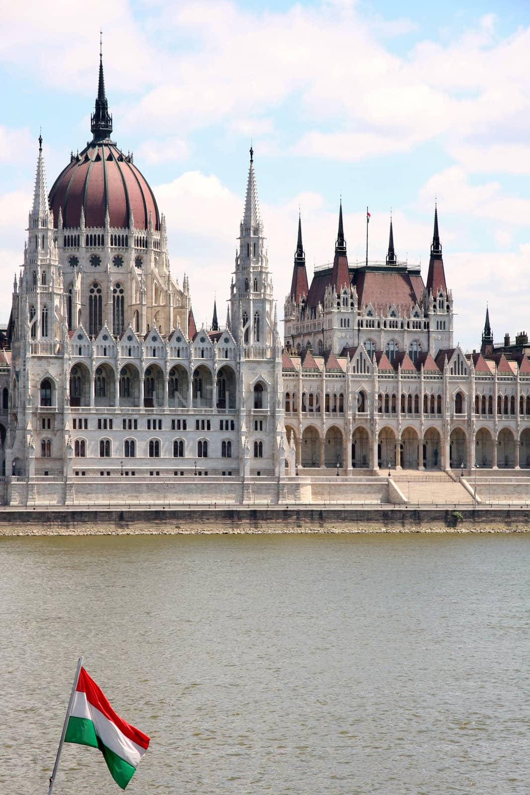 The parliament building in Budapest, Hungary