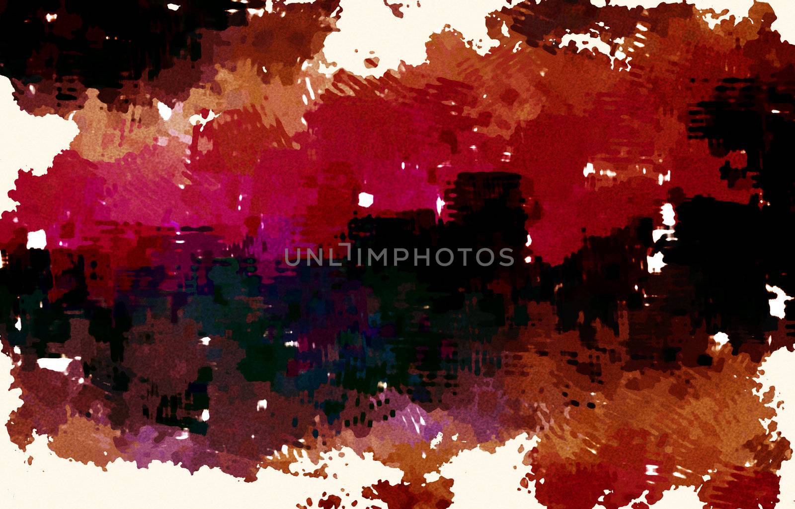 Brush Stroke Abstract on Artistic Paint as Art