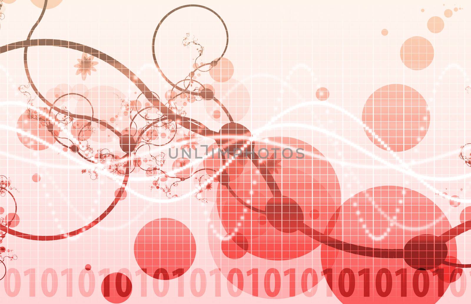 Abstract Background with a Technology Theme Art
