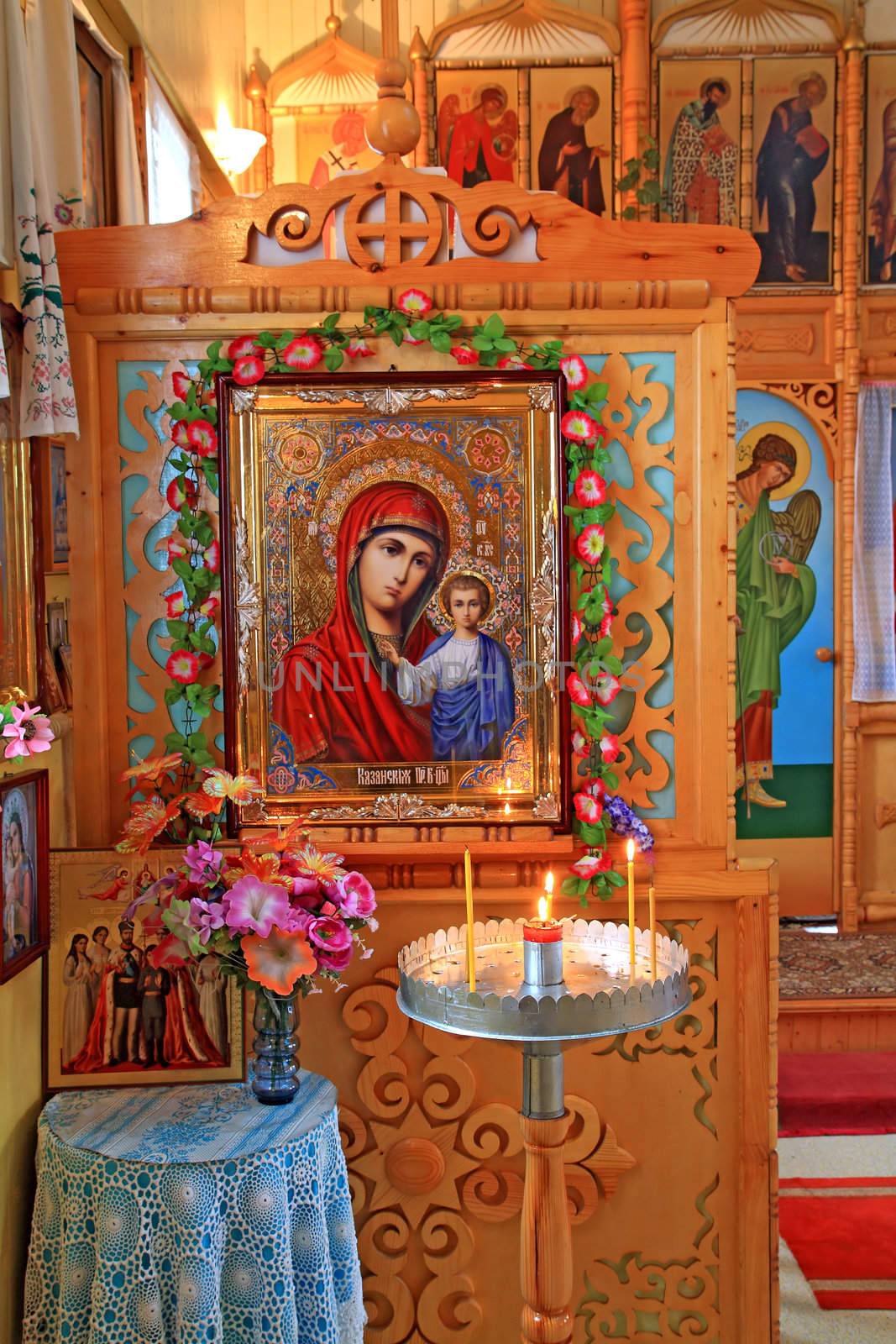 interior rural orthodox christian church