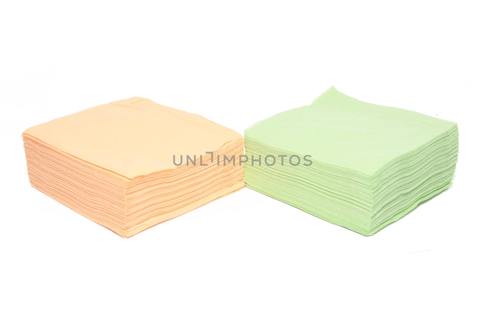 napkins on white background
