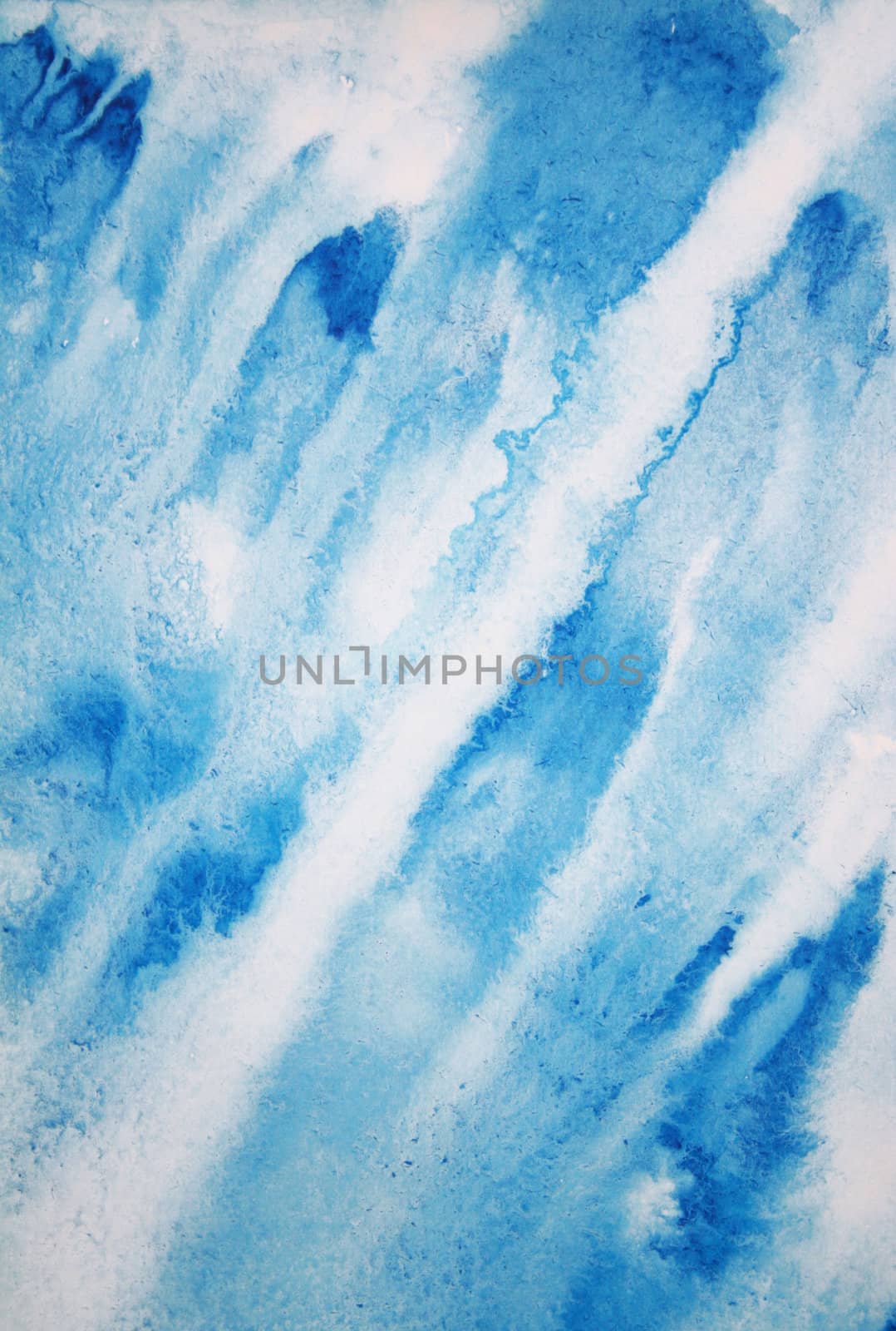 Abstract watercolor background with colorful different layers on paper texture