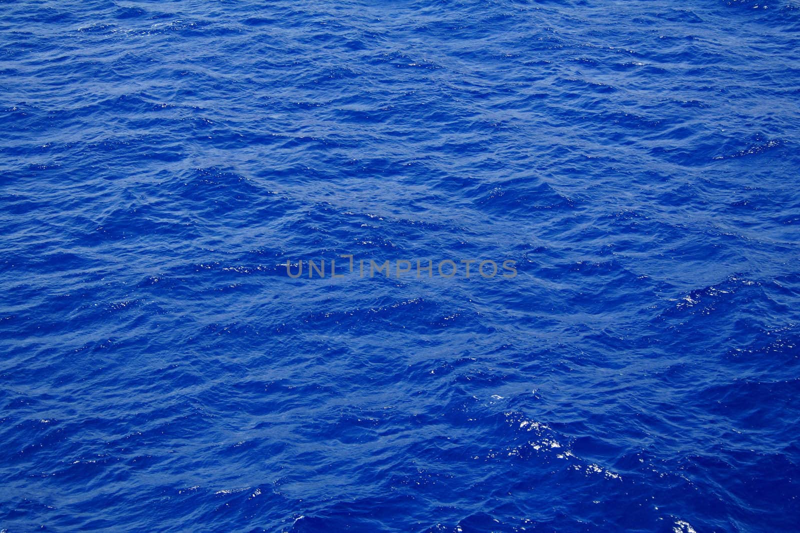 Blue sea water surface with ripple as background