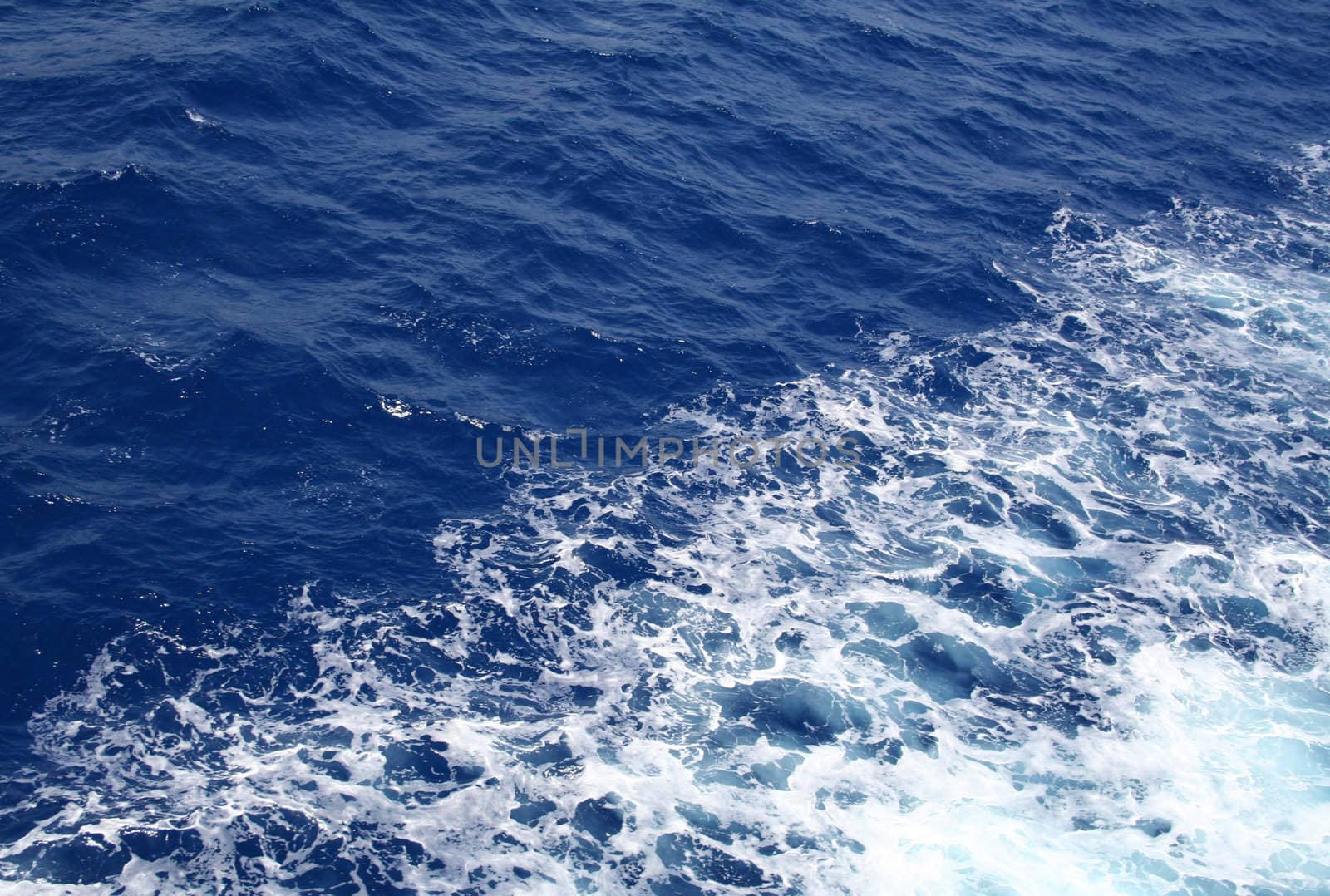 Dark blue sea water surface with ripple can use as background 