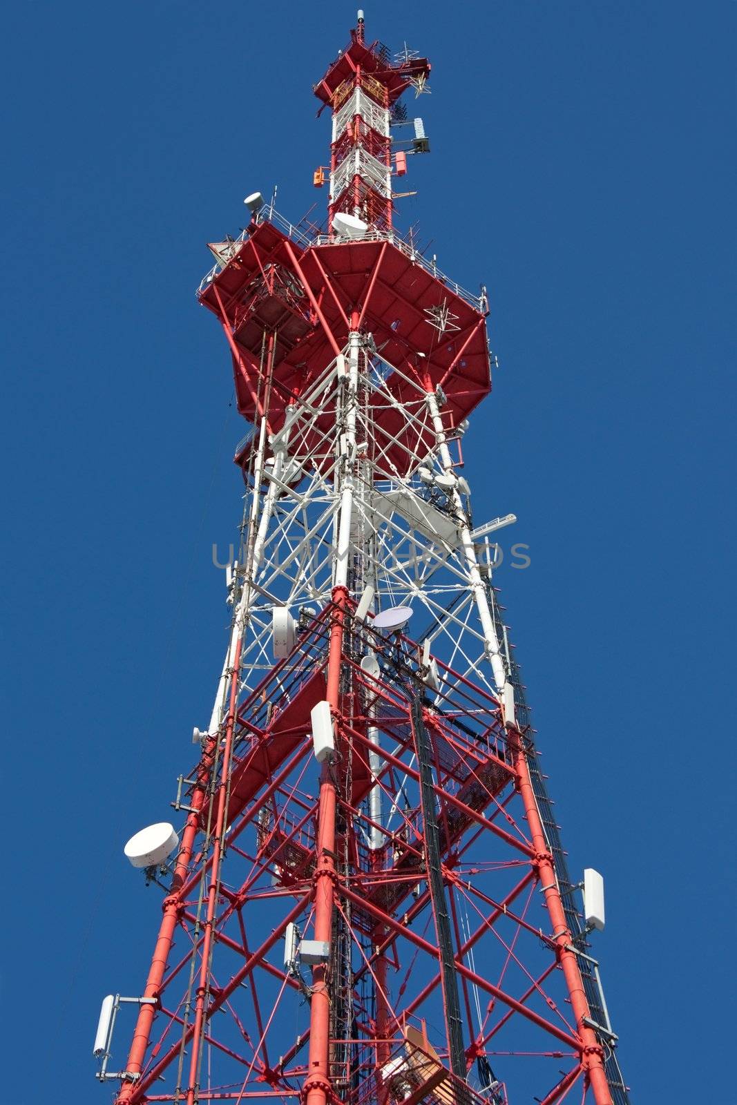 Television aerial communication antenna sky tower