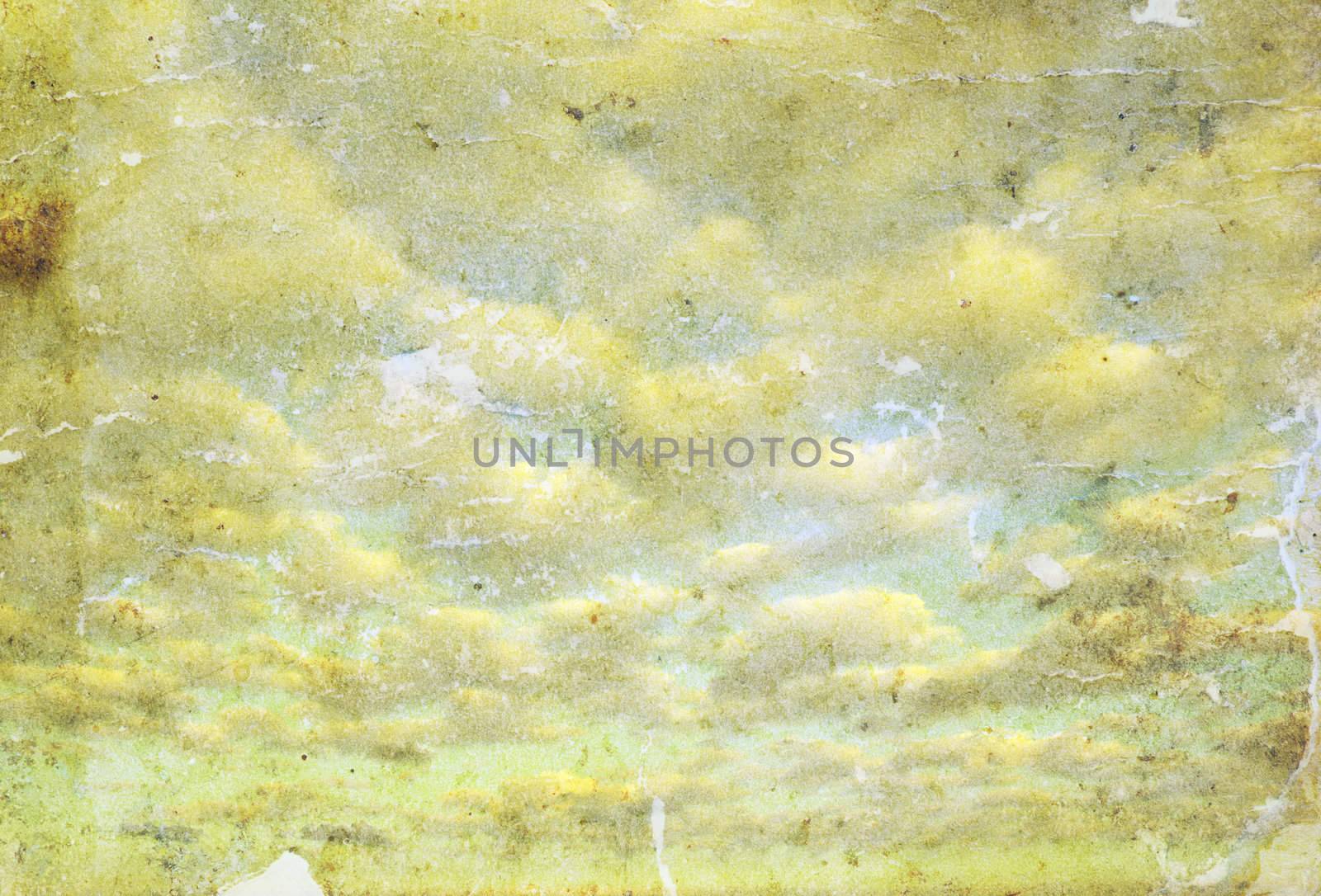 retro image of cloudy sky