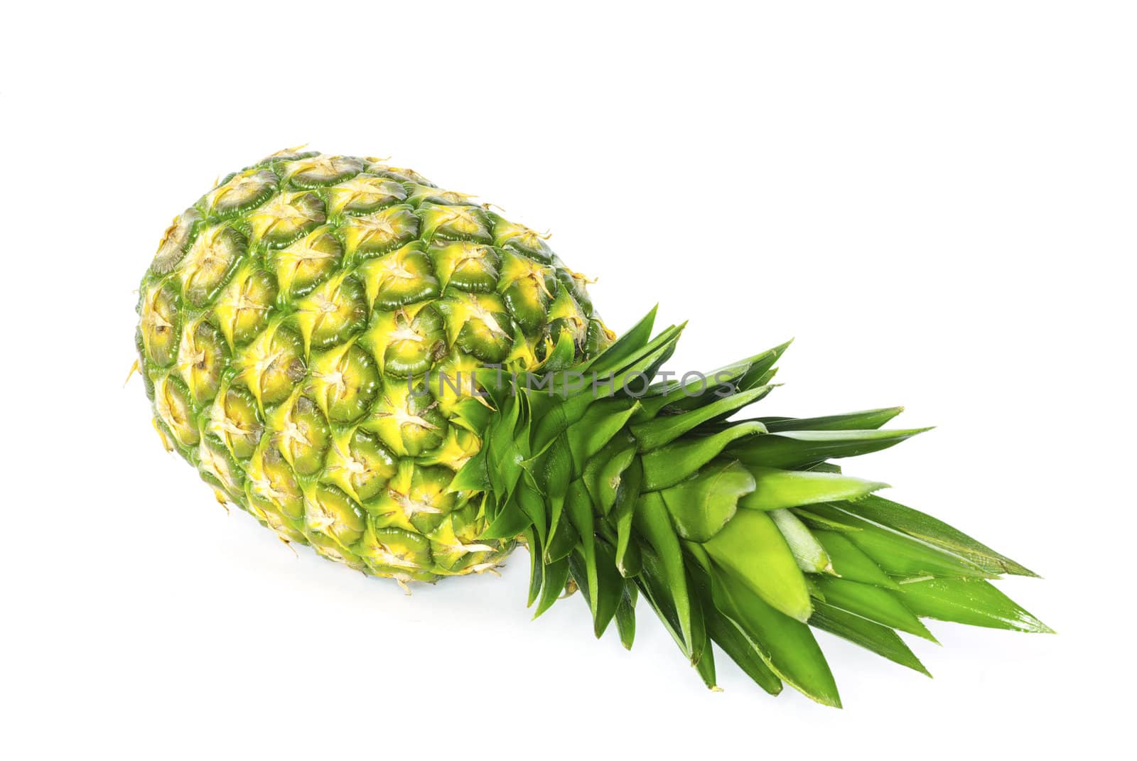 fresh pineapple isolated on the white background