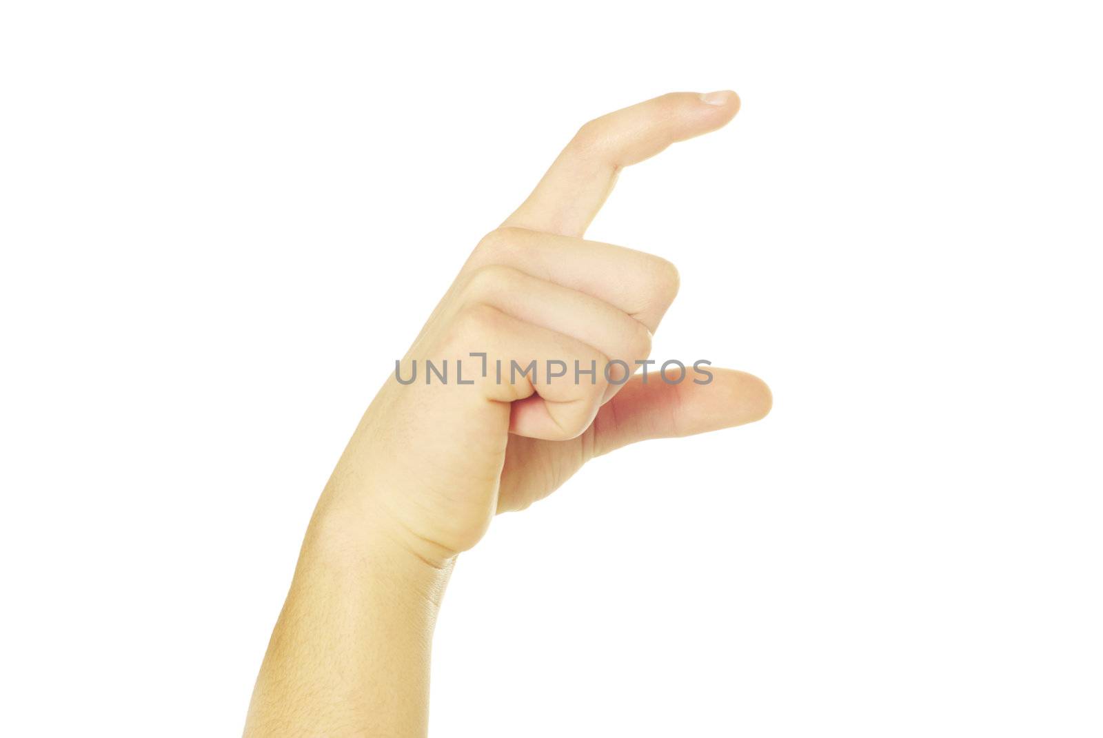  hand isolated on a white
