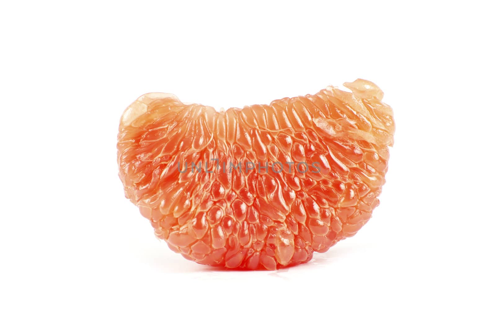 halves grapefruit isolated on a white background