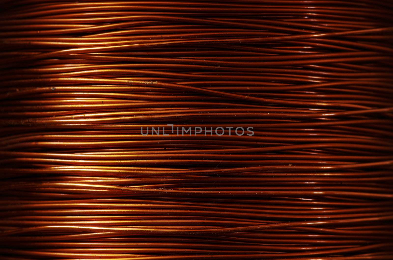 A roll of copper wire