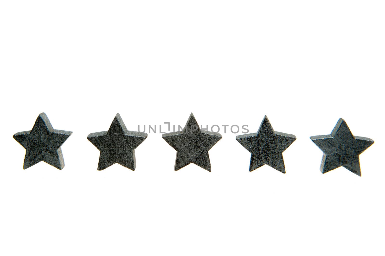 five stars on a row