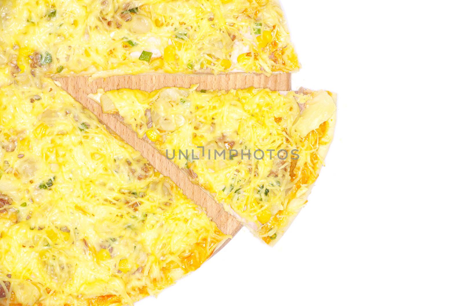 pizza isolated on white background